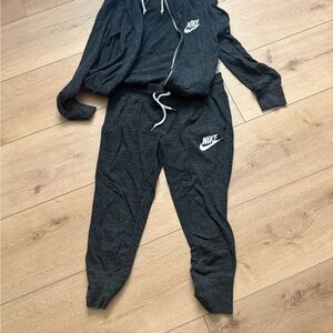 Nike Charcoal Gray Tracksuit Set small